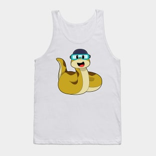 Snake with Swimming goggles Tank Top